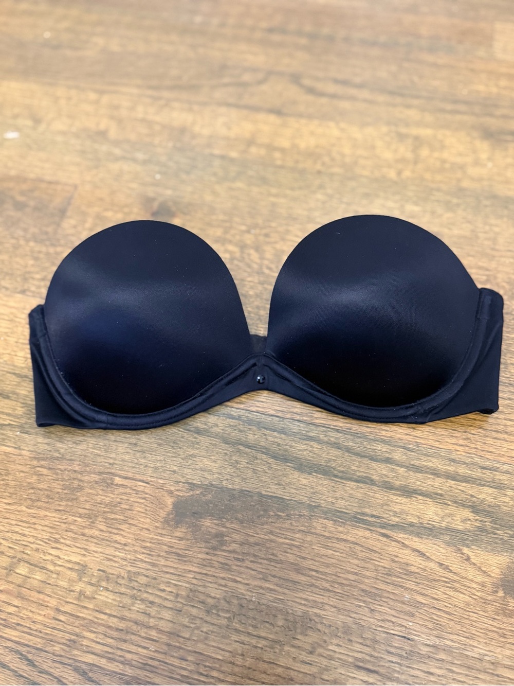 Black Strapless Smooth Molded Victoria Secret Cup Bra - Women Intimates